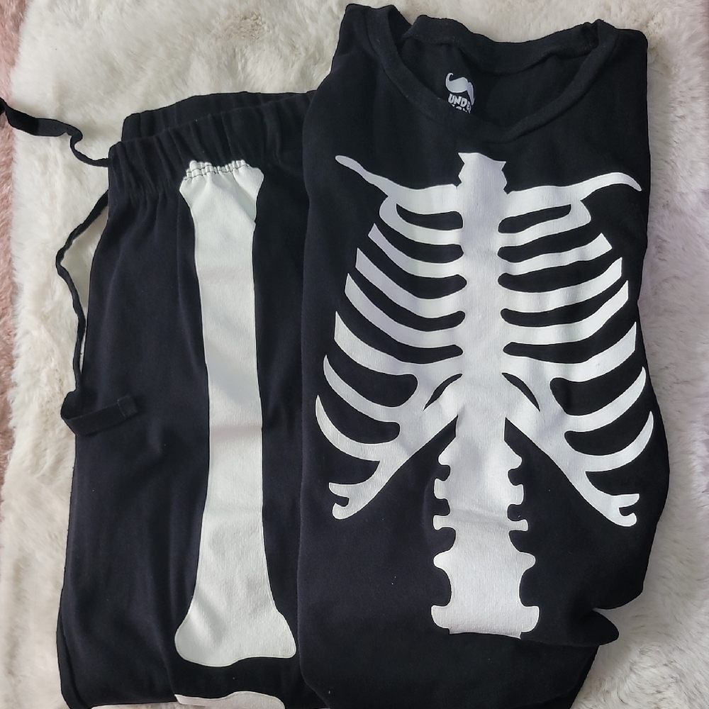 Disguise Black and White Skeleton Pajama Set
